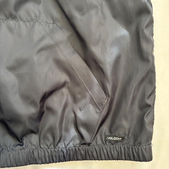 Volcom Kids Hooded Windbreaker Jacket Size 12 | Water Resistant Colorblock - Picture 5 of 5